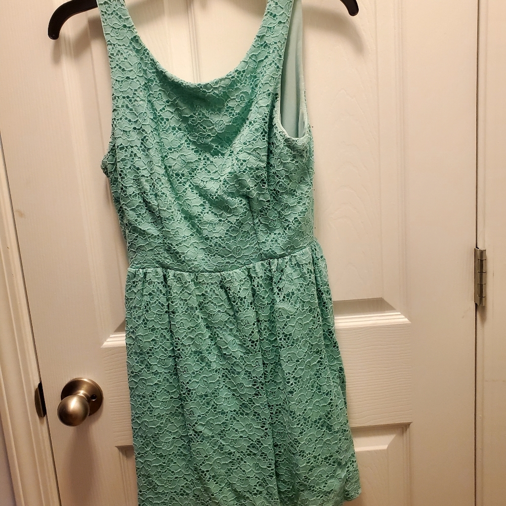 Mint Green Short Dress